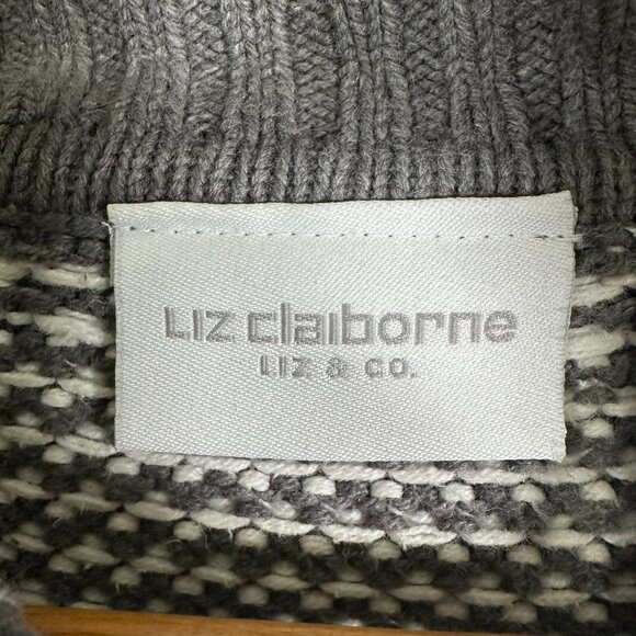 Liz Clairborne knit quarter-zip pullover sweater size S - Picture 7 of 11
